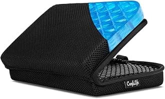 ComfiLife Ergo-Gel Airplane Seat Cushion – Travel Seat Cushion – Compact, Foldable, Portable Comfort