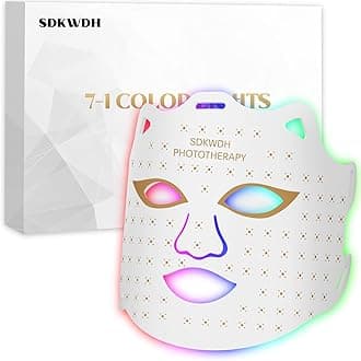 Red Light Mask for Face White