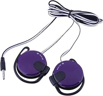 Wired Clip Headphones, 3.5mm Over Ear Game Sports Earphones, Mobile Phone Accessories for Running, Workout, Jogging, Hiking, Climbing, Outgoing