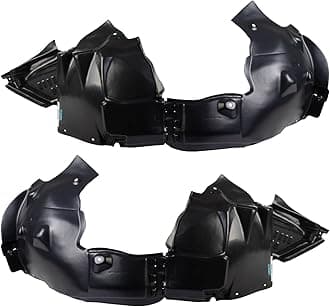 TRQ Front Inner Fender Liner Set Compatible with 2012-2016 Chevrolet Sonic GM1248236 GM1249236