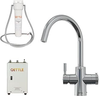 QETTLE 4-in-1 Instant Boiling Water Tap | True Boiling, Filtered Cold, Mains Hot & Cold (2 Litre Boiler)