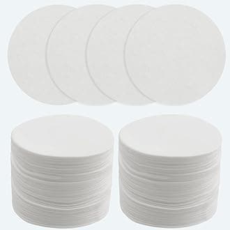 400 Pcs Filter Paper Compatible with Aeropress, 6.4cm/2.5inch in Diameter White Coffee Filters Round Replacement Fits for Aeropress Coffee and Espresso Makers