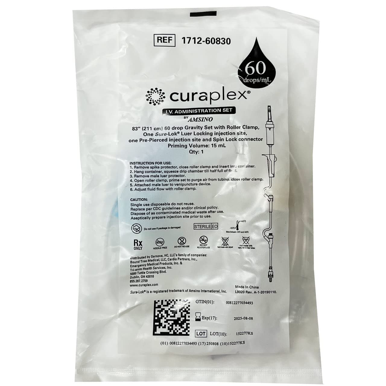 60 DPM NEEDLELESS IV ADMIN SET