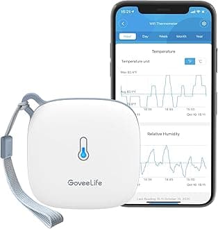 Smart Hygrometer Thermometer, WiFi Temperature Monitor H5179, Humidity Sensor with App Alert, 2 Years Data Storage Export, Wireless Room Thermometer Indoor for Home, Greenhouse, RV