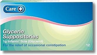 Infant Constipation Relief Suppositories, Glycerin Suppositories - 12s (1g Glycerol) 155514