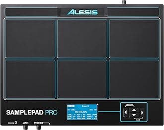 Sample Pad Pro SamplePad Pro - 8-pad percussie en sample-triggering instrument met dubbele zone rubberen pads, actieve LED-verlichting, uitbreidingsopties voor 2 extra triggers en 200+ ingebouwde geluiden