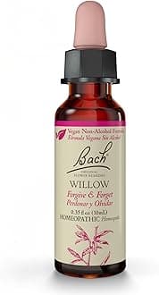 Bach Original Flower Remedies, Willow for Forgiveness (Non-Alcohol Formula), Natural Homeopathic Flower Essence, Holistic Wellness and Stress Relief, Vegan, 10mL Dropper