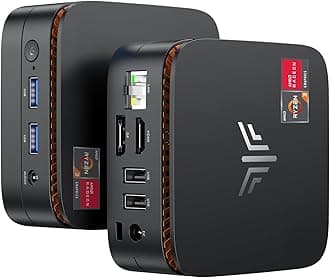 NiPoGi Essenx E1 Mini PC AMD Ryzen 3250U Windows 11 Pro (2C/4T, up to 3.5 GHz) 8GB DDR4 RAM + 256GB, 4K@60Hz dual display HDMI 2.0 + DP/Wi-Fi/BT/LAN, mini computer for office/education