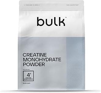 Bulk Creatine Monohydrate Powder, Blue Raspberry, 500 g, 100 Servings, Packaging May Vary