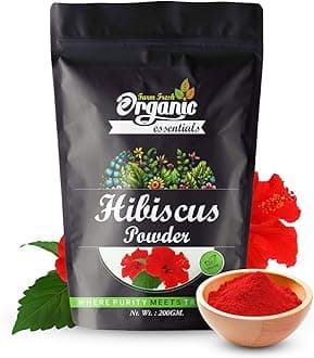 Natural Hibiscus Powder for Hair | 100% Pure & Natural Herbal Hair Mask for Men & Women | Nourishing Hibiscus Powder for Soft, Strong & Healthy-Looking Hair | 200g