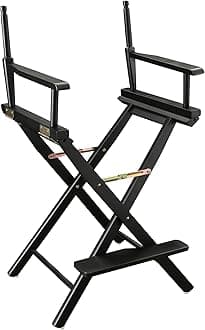 Casual Home 24-Inch Director Chair, Black Frame