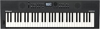 GO:KEYS 5 Music Creation Keyboard | 61-Note Keyboard | Built-In Stereo Speakers | Mic Input | Bluetooth Audio/MIDI Support for Music Streaming - Graphite