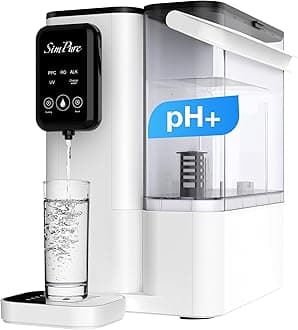 Y9A Countertop Reverse Osmosis Water Filter, Alkaline Remineralization 300 GPD 6 Stage Purification, RO Water Filtration System, Super Fast Filtering Portable Water Purifier