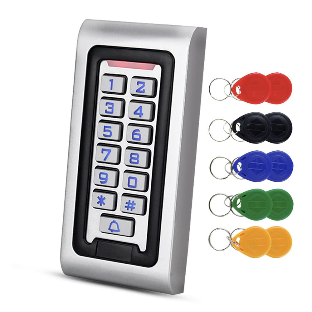 NN99 IP68 Access Control Keyboard Waterproof RFID Access Controller Keyboard 125KHz EM Reader with 10pcs Key Chain