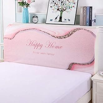 Bed Head Cover For King/Twin/Full/Queen/Double Headboard, Bed Headboard Slipcover Super Soft Stretch Fabric Bed Back Protection Cover Wooden Leather Headboard Decoration Dustproof Cover,K-Width:2m