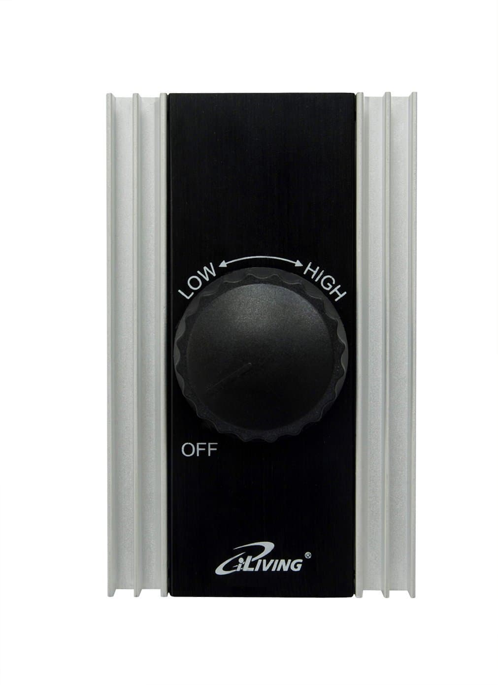 iLIVING ILG8SFSC Solid State Variable Adjustable Precision Fan 120V 8A Black Speed Controller