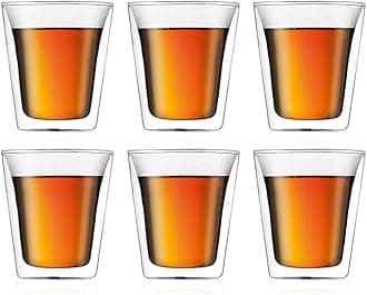 6-Piece Medium Glass Canteen Double Wall