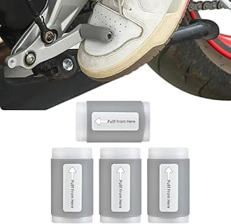 4PCS Motorcycle Shoe Protector – Gear Shift Cover Pads for Motorcycle Shoes – Rubber Shifter Boot Cover for Men & Women – Motorcycle Accessories for Gear Protection – Easy to Install for Riding(Gray)