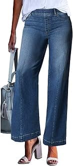 Pants for Women Trendy Straight Wide Leg Leggings Casual Workout Summer Jeans Flowy Fashion Elegant Pants