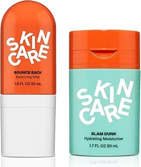 Bub~ble Skincare Slam Dunk Hydrating Face Moisturising Cream and Refreshing Spray for Normal to Dry Skin, Bub~ble Toner Spray Skincare Set with Vitamin E+Aloe Vera Juice for Radiant Complexion