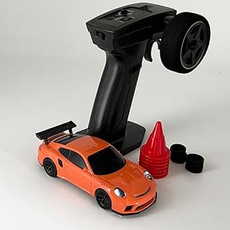 RC Drift Car 1/43 Scale Mini RC Car with Gyro RTR, Remote Control Drift Car 4WD Racing Model Indoor with ESP Gyroscope 2.4 GHz Proportional Throttle Steering Hobby RC Toy for Adult