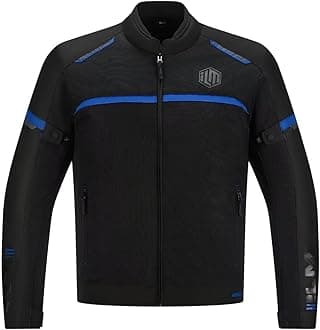 ILM Motorcycle Riding Jacket with Mesh CE Armor and Detachable Thermal Liner Dual Sport All Season for Men Model JAM1