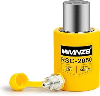 - 20T 50mm/2" Stroke Hydraulic Cylinder Jack Porta Power Ram Jack Single Acting Lifting Cylinder Retract Automatically for Machinery Ship Bridge Construction