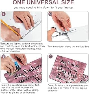 Laptop Skin Stickers HD Quality Sticker for Laptops Upto 15.6" Compatible with Apple/Dell/HP/Lenovo/Acer/Asus/Sony (Dustproof|Waterproof|Scratchproof|Reusable) - Women Art