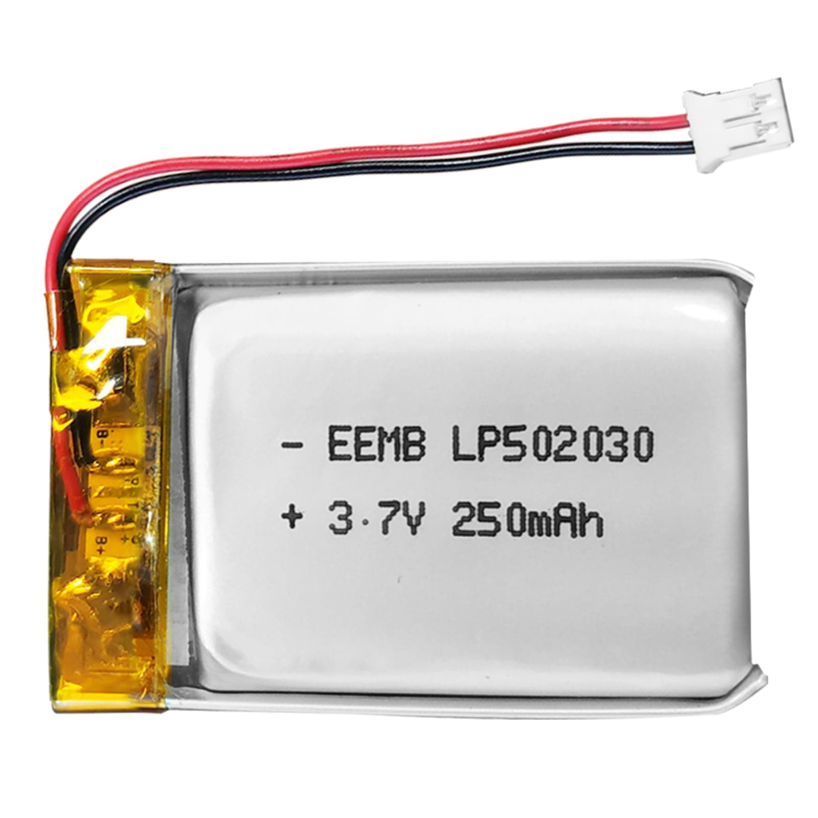 EEMB 3.7V 502030 Battery 250mAh Lipo Battery Rechargeable Lithium Polymer Battery with JST2.0 for Nextbase Dashcam Battery Replacement-Make Sure Device Polarity Matches with Battery Before Purchase!