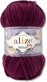 Wohnkult 100 g Alize Velluto Wool in 30 Selection (111 | Plum)