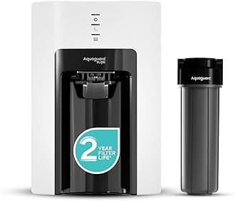 Aquaguard Sure Champ RO+UV 2X Water Purifier | 2 Year Filter Life | With Mega Sediment Filter | 2 Free Cleaning Service | 6-Stage Purification | Large 6L Storage | India’s No.1 Purifier*