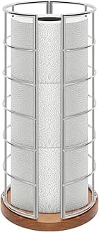 NearMoon Toilet Paper Storage Holder, 3 Rolls Toilet Paper Holder, Metal Bathroom Accessory, Rustproof for Kitchen Countertop, Interior Cabinet Shelf (Base in