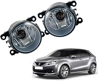 OEM Type Fog Lamp with H8 Bulb for Maruti Suzuki Baleno New Model-(Pair,L+R)