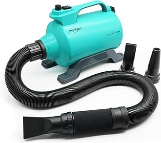 High Velocity Professional Dog Pet Grooming Hair Drying Force Dryer Blower 5.0HP (Super Cyclone) SHD-2600P (Green)