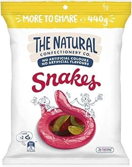 The Natural Confectionery Company Snakes, Jumbo Size, 520g