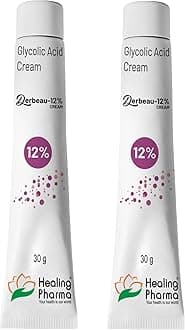 Healing Pharma - Derbeau® Glycolic Acid Face Cream 12% W/W, 30g (Pack of 2)