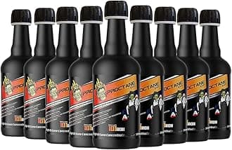 High Octane Booster for Max Engine Power, Efficiency, Mileage Boost, Complete Fuel Burn - Suitable for All Petrol Vehicles (MMT Free) (300 ml, Pack of 9)