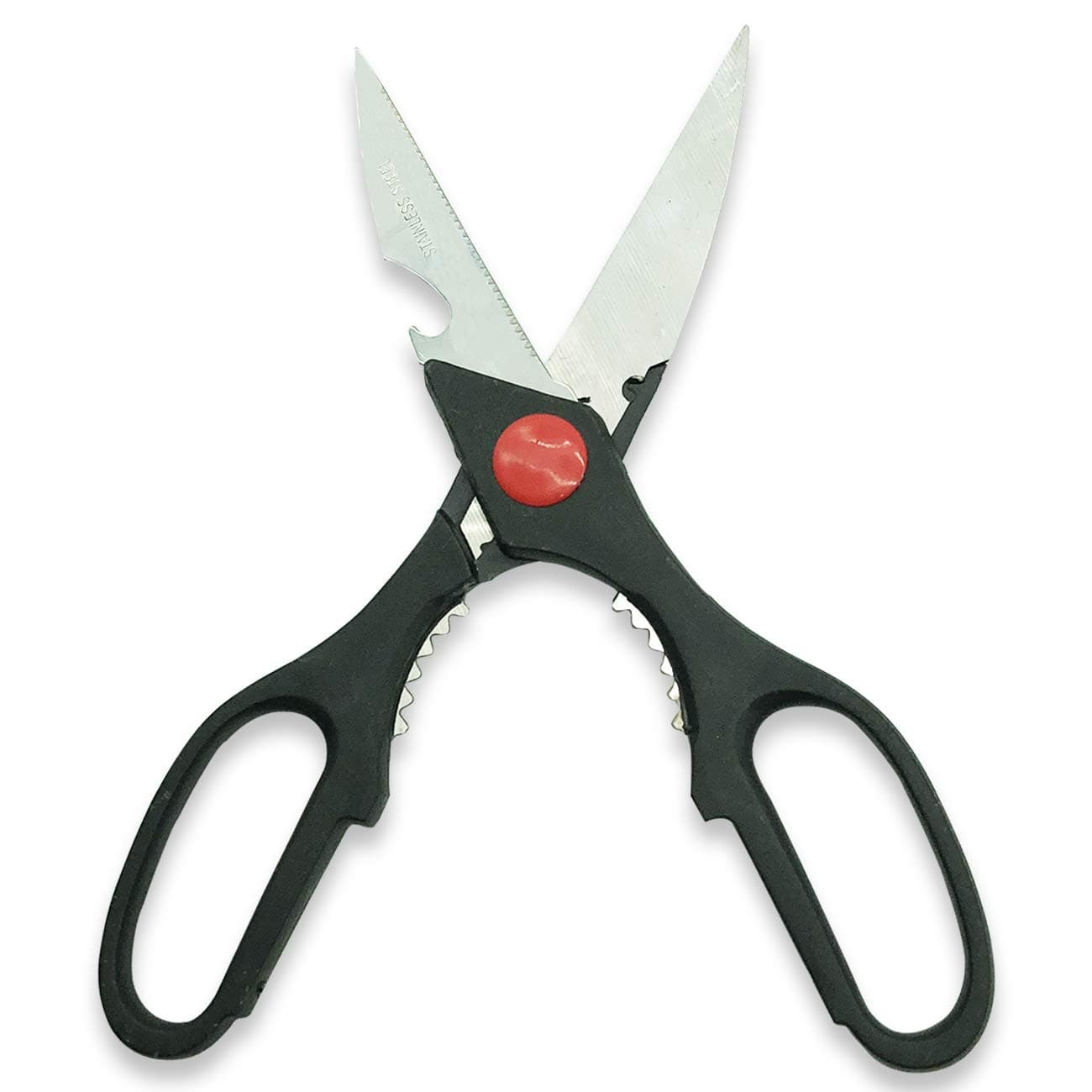 Multifunction Scissors| Kitchen Shears Heavy Duty Sharp Cutter Bottle Opener | Black