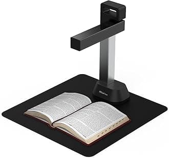 Desk 6-Document Scanner,Auto-Flatten & Deskew Tech, 12MP Camera, Capture Letter Size (8,5x11in),Text to Speech 138 Languages OCR,PDF/Searchable PDF/Word/Tiff/Excel,Windows & MacOS,Silver Grey