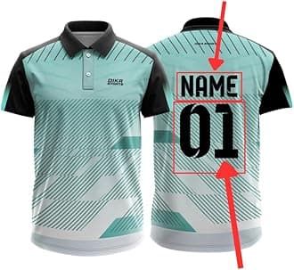 Dika Sports Custom Add Name and Number Jersey for Men Cricket t-Shirt | 2 Year to 5XL