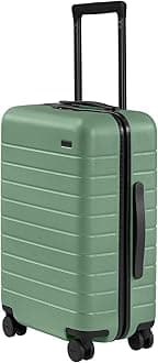 Carry-On Luggage, Lightweight Hardside Suitcase with Spinner Wheels, 22 Inch Airline Approved, TSA Lock, Sea Green