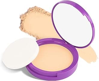 SUGAR POP Longwear Compact with Castor Oil & Vitamin E | PressedSetting Powder with UV Protection | Matte & Long Lasting | 9gm - 05 Nude