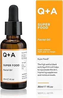 Super Food Facial Oil (30ml), Natural Vitamin-Rich Face Oil with Jojoba, Vitamin E Oil for Skin, Deeply Nourishes and Hydrates Dry, Sensitive, and Normal Skin, Boosts Skin Radiance and Glow