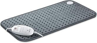 HK123 XXL Heat Pad, Longer Electric Pad For Even More Comforting Warmth And Relaxation, 3 Temperature Settings & Automatic Switch-Off, 60 x 30 cm