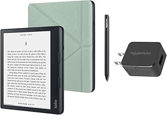 KoboSage (Green, eReader, SleepCover, Stylus & AC Adapter Bundle)
