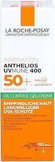 Anthelios UVMune 400 Oil Control Gel Cream SPF50+, Mattifying Sunscreen For Oily Blemish-Prone Skin, Airlicium Sebum Absorber, Ultra Long UVA Filter, Sweat Resistant, 50ml