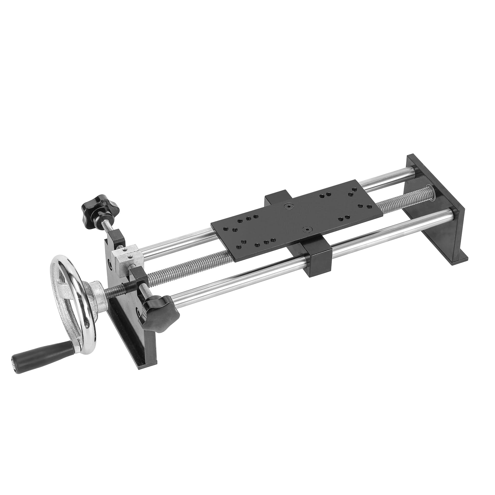 Manual Force Test Stand Manual Tension Push Pull Test Stand Horizontal Spiral Type Stroke 220mm with 1 x HJJ-001 Clamp (APW)