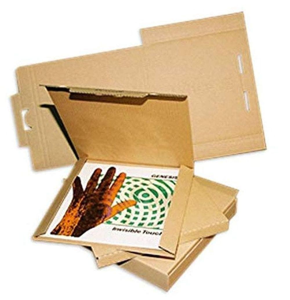 LP record mailing boxes for 1 - 3. LPs protected (pack of 50).