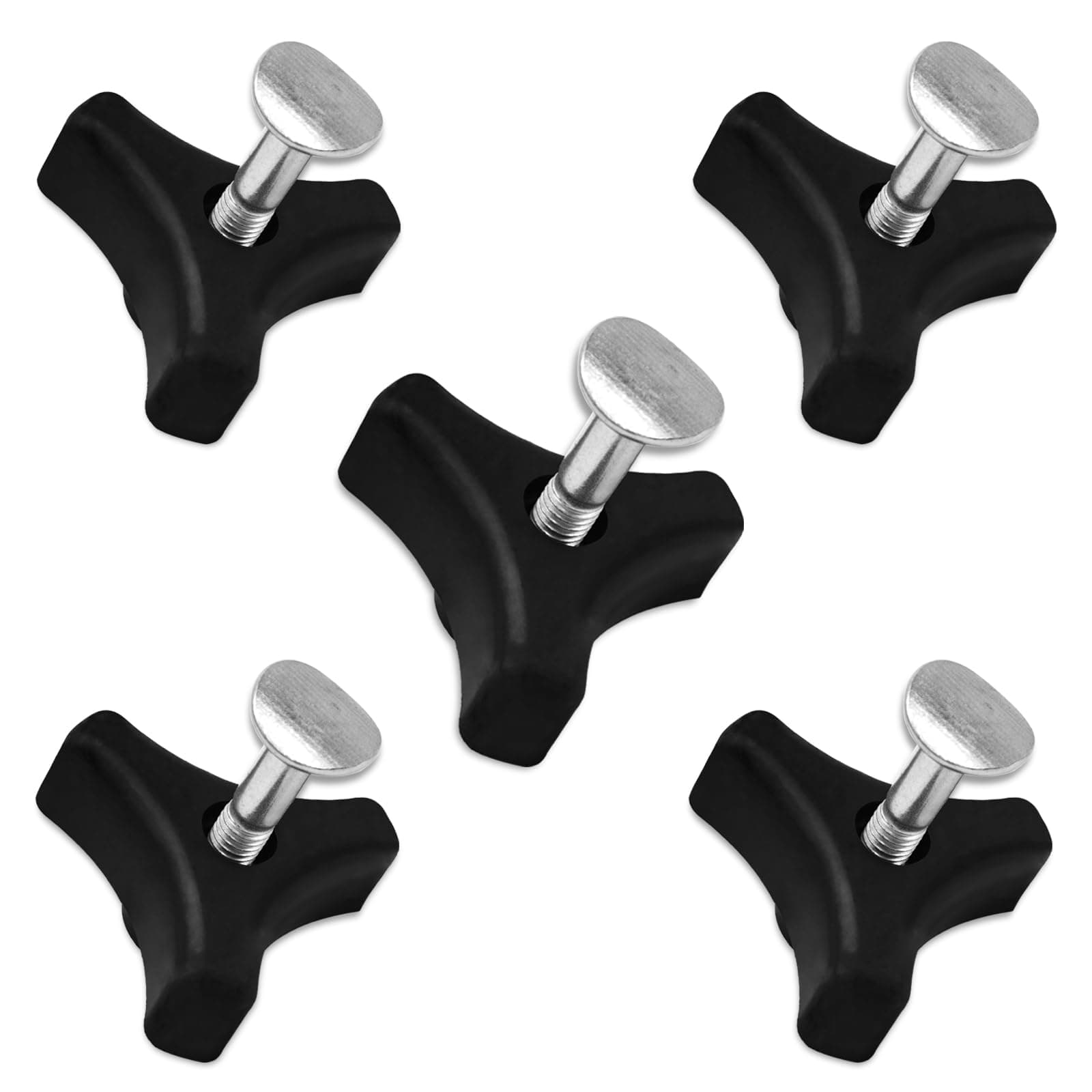 NEETUE 5 Sets Lawn Mower Handle Knobs Nut Bolt, Lawn Mower Parts & Accessories for Honda Lawn Machine and Other Lawn Mower (Black)