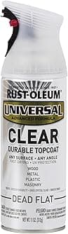 Rust-OlEUm Clear 302151 Universal All Surface Spray Paint 11 Oz, Dead Flat
